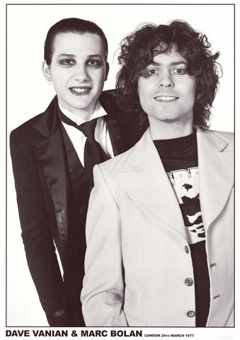 Poster: Marc Bolan (T. Rex) & Dave Vanian