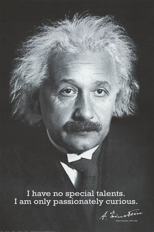 Albert Einstein Quote Poster