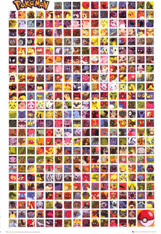 Pokemon Characters Poster