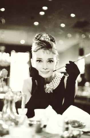 Audrey Hepburn Breakfast at Tiffany's Poster