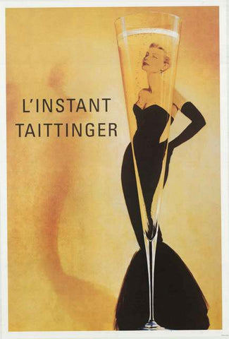 Taittinger Champagne Grace Kelly Poster