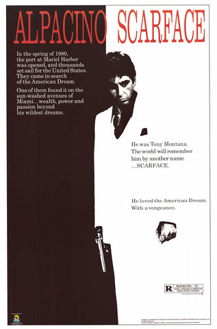 Scarface Movie Poster 24x36