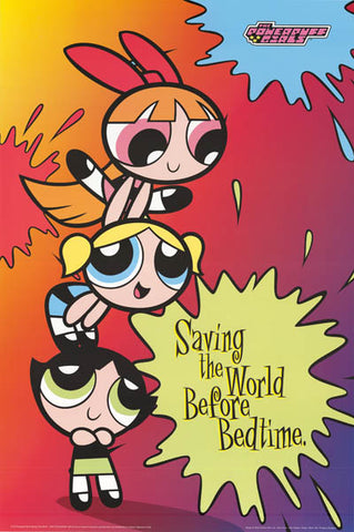Powerpuff Girls Cartoon Poster