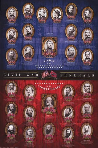 Civil War Generals Poster