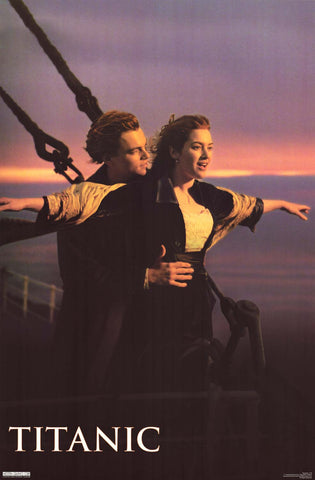 Titanic Flying at Sunset 1998 Movie Poster 23x35