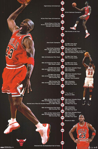 Poster: Michael Jordan - Timeline (22" x 34")
