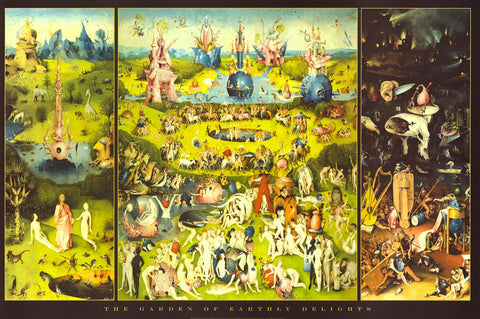 Hieronymus Bosch Garden of Earthly Delights Poster 24x36