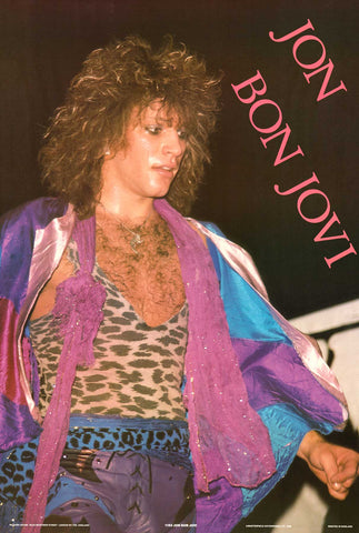 Jon Bon Jovi 1986 Portrait Poster