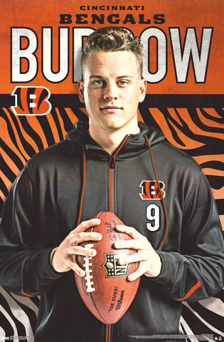 Poster: Joe Burrow - Cincinnati Bengals NFL (22"x34")