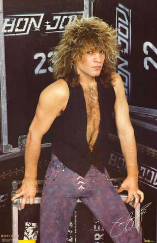 Jon Bon Jovi 1986 Portrait Poster 