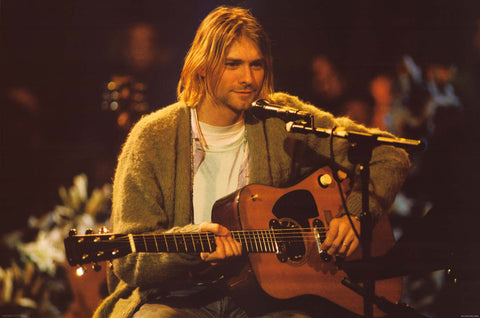 Nirvana Kurt Cobain Unplugged Poster
