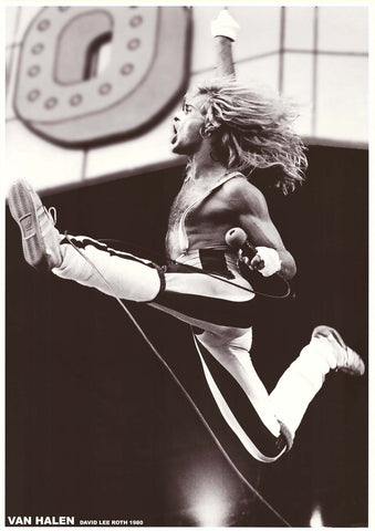 Van Halen David Lee Roth 1980 Poster 