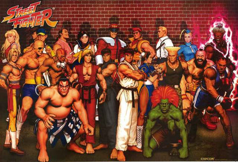 Street Fighter Video Game Poster