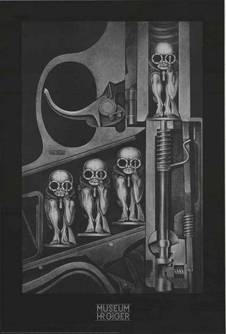 HR Giger Birth Machine Poster