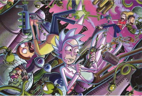 Rick and Morty Cartoon Poster