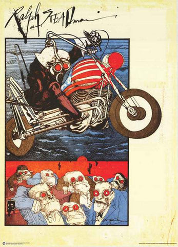 Ralph Steadman Gonzo Motorcycle Poster