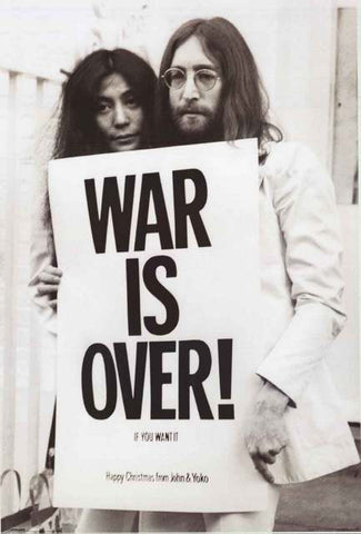 John Lennon Yoko Ono War Is Over Poster