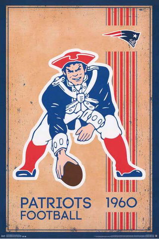New England Patriots NFL Football Poster