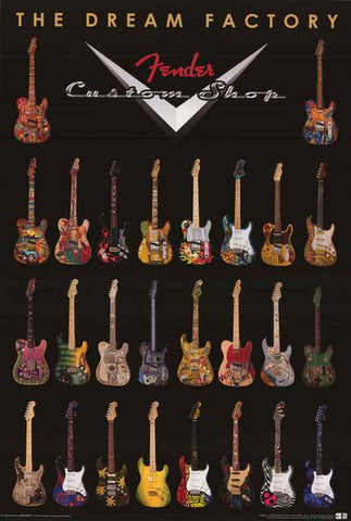 Fender Guitars Poster