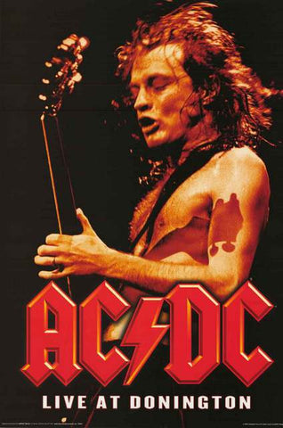 AC/DC Live at Donington Poster
