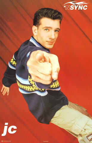 NSYNC JC Chasez 1998 Portrait Poster 22x34