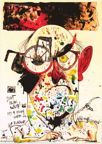 Ralph Steadman Portrait Poster