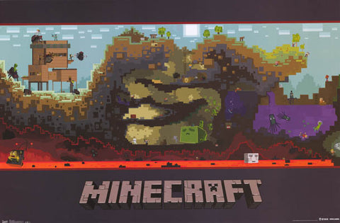 Minecraft Video Game Poster