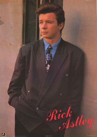 Rick Astley Portrait Poster