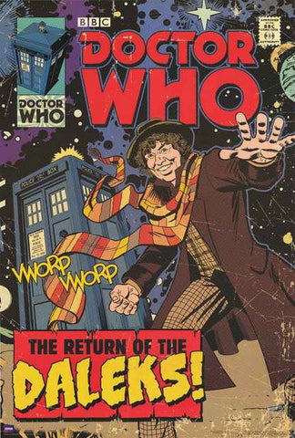 Doctor Who Comic Book Poster