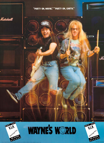 Wayne's World Party On 1992 Poster 22x30