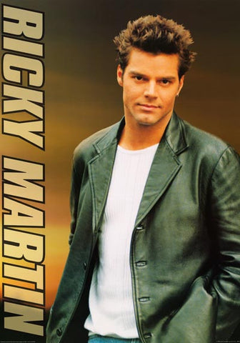 Ricky Martin Portrait Poster