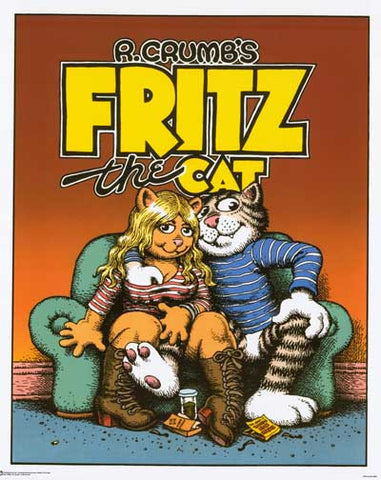 Robert Crumb Fritz the Cat Poster