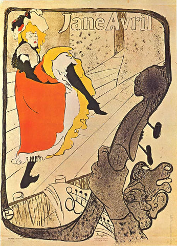 Toulouse-Lautrec Jane Avril Poster