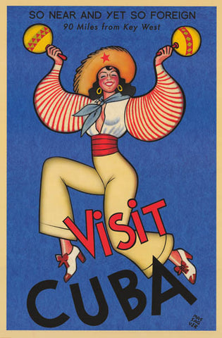 Cuba Travel Poster