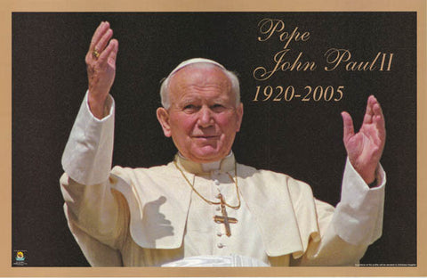 Pope John Paul II Portrait Poster