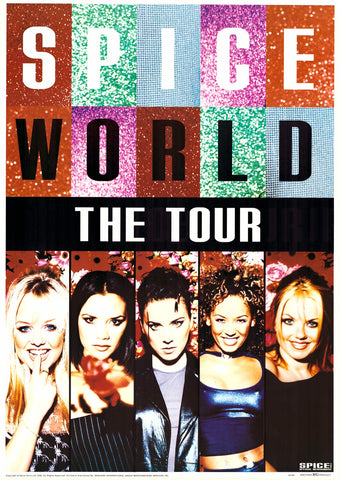 Spice Girls SpiceWorld Tour 1998 Poster 23x33
