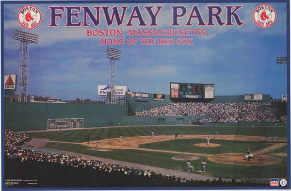 Fenway Park Baseball Stadium Print, Boston Red Sox Baseball