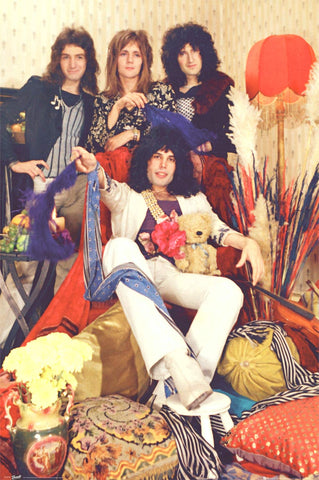 Queen Band - Freddie Mercury with Teddy Bear Poster 24"x36"