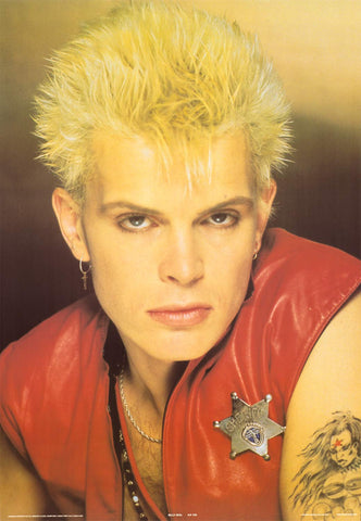 Billy Idol Portrait 1984 Poster 24x35