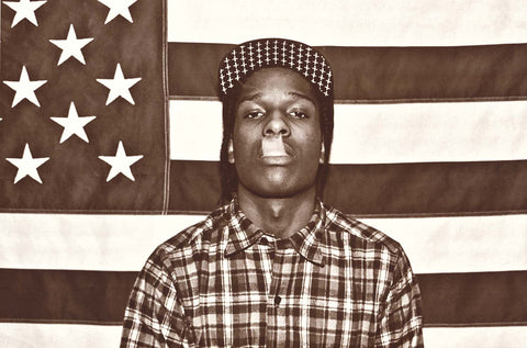 ASAP Rocky Flag Portrait Poster 24x36