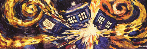 Doctor Who Van Gogh TARDIS Poster