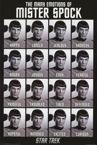 Star Trek Many Emotions of Spock Poster