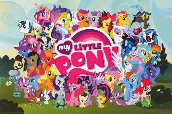 My Little Pony Cartoon Cast Poster 24x36 – BananaRoad