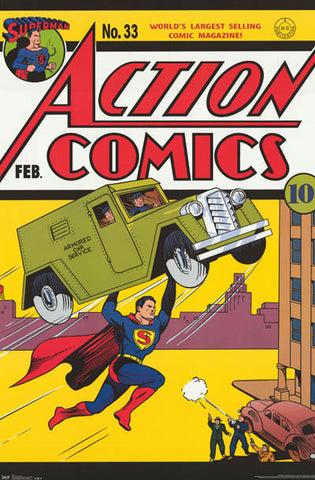 Superman Action Comics # 33 Poster