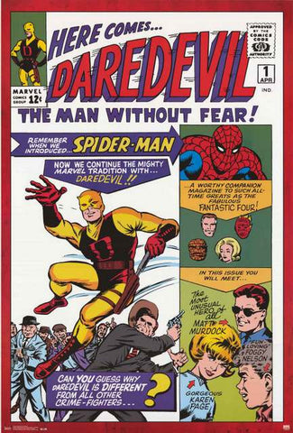 Daredevil Marvel Comics Poster