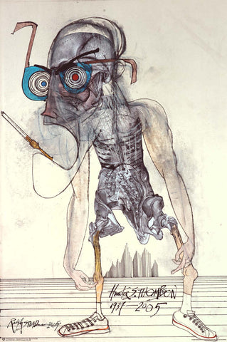Ralph Steadman Hunter S Thompson Poster 24x36