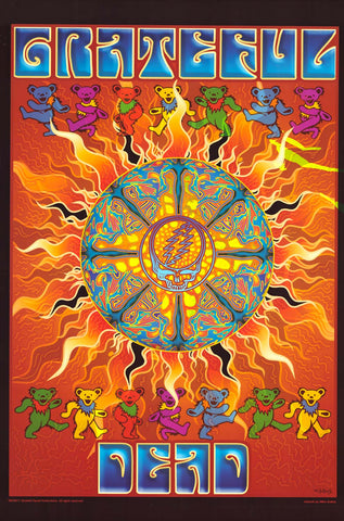 Grateful Dead Sun & Bears Poster 24x36