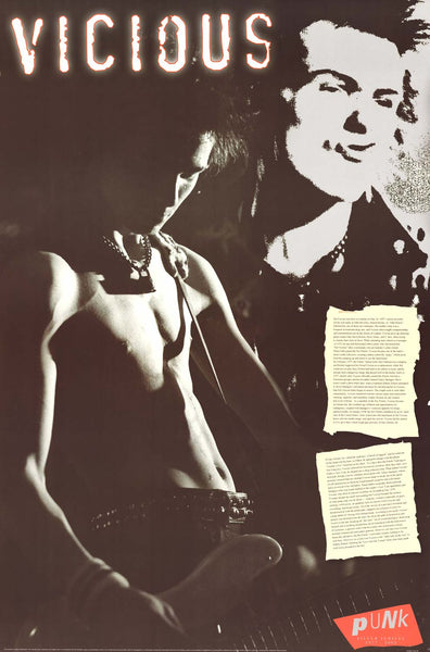 Sex Pistols Sid Vicious Poster 24x36 – BananaRoad Sex Pistols Sid Vicious Poster 24x36 – BananaRoad