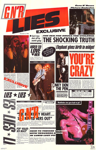 Poster: Guns N' Roses - G N' R Lies (22"x34")