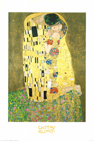 Poster: Gustav Klimt The Kiss (24"x36")